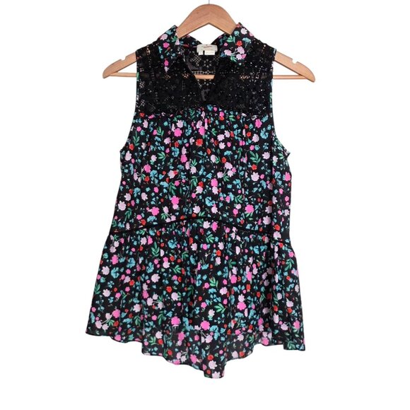 Women's - Kate Spade Greenhouse Floral Lace Yoke Top, Size Small - Picture 1 of 9
